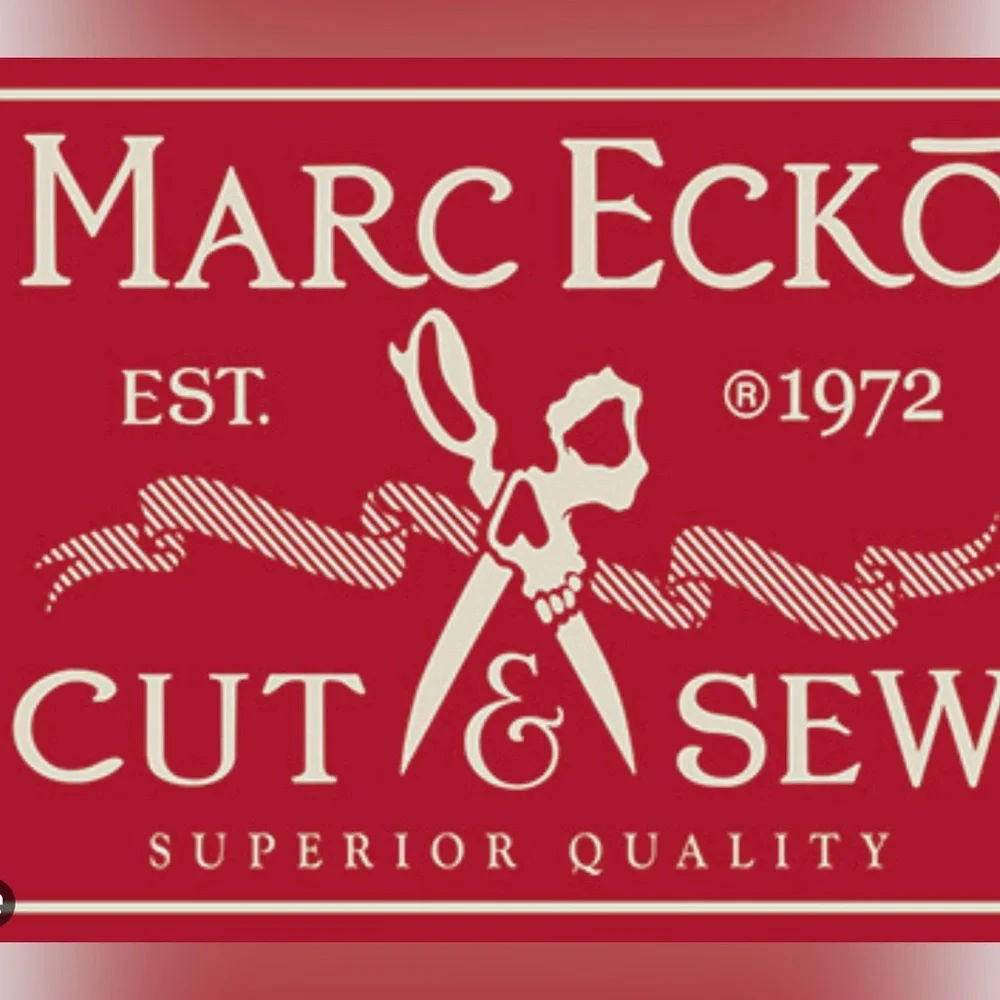 New  Wot MarcEcko Cut & Sew  Denim Hoodie White And Gray Jacket . - Picture 8 of 10